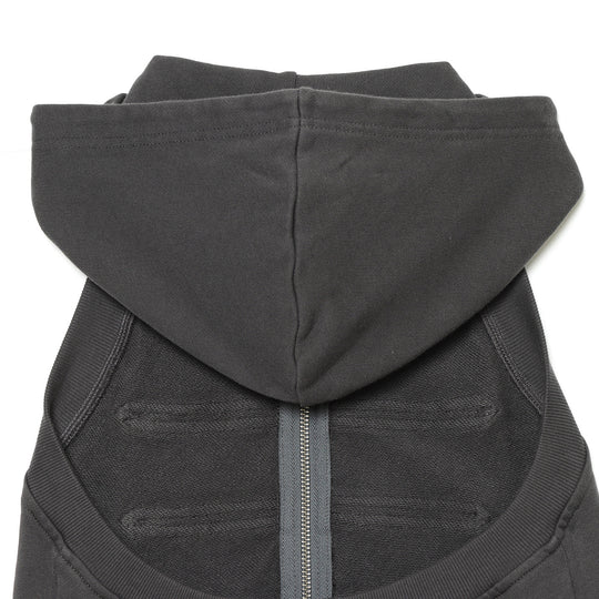 Damen Ärmellose Kapuzenweste mit Zierknopfleisten und Two‑Way‑Reißverschluss Nord Taschen