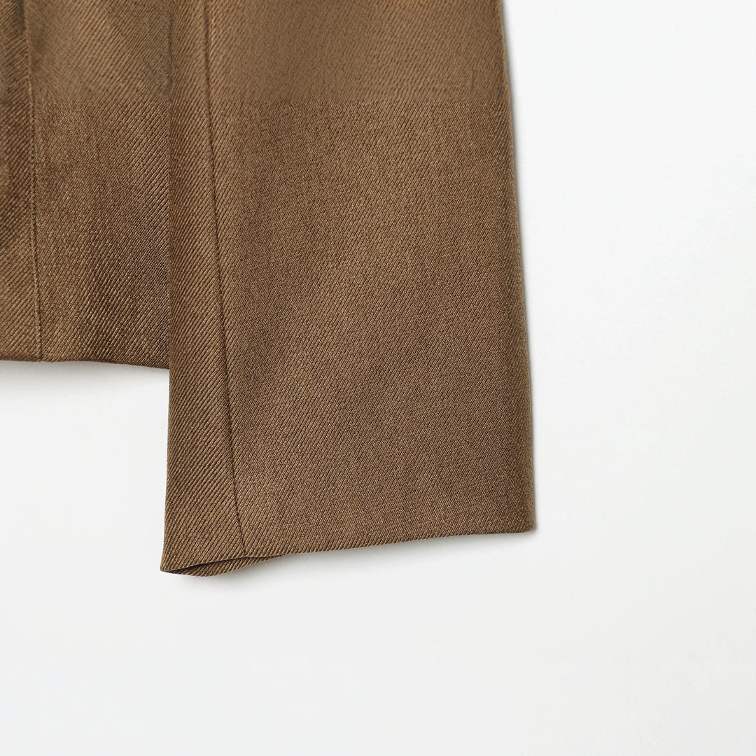 Damen Taillierte Kurzjacke im Wollmix mit Stehkragen und figurnahen Abnähern Nord Taschen