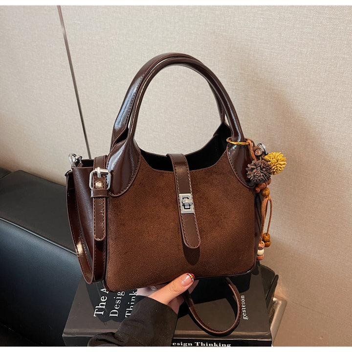 Damen modische Schultertasche mit einzigartigen Lederakzenten Nord Taschen
