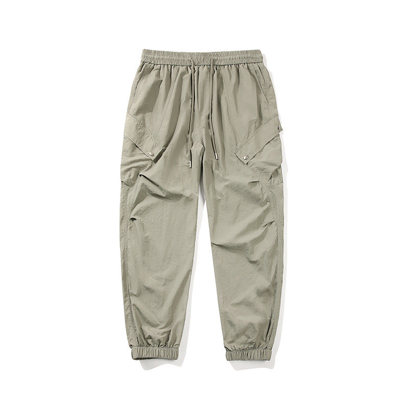 Herren utilitarische Cargo-Joggerhose mit Tunnelzugbund, Mehrfachtaschen und elastischem Knöchelabschluss Nord Taschen