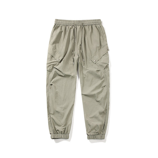 Herren utilitarische Cargo-Joggerhose mit Tunnelzugbund, Mehrfachtaschen und elastischem Knöchelabschluss Nord Taschen