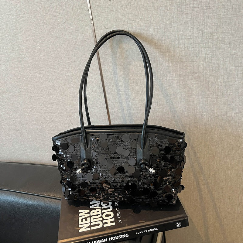 Damen glamouröse Umhängetasche mit funkelndem Pailletten-Design Nord Taschen