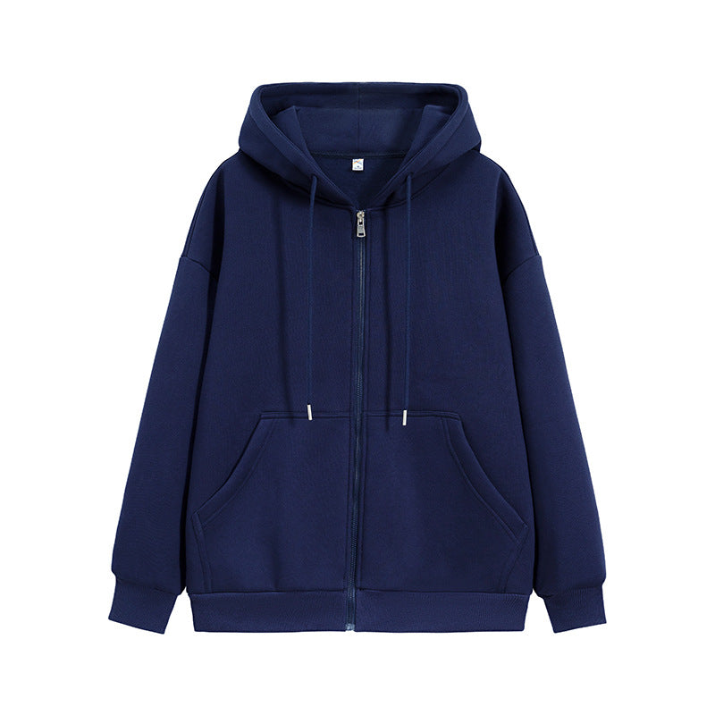 Unisex Oversize Kapuzen-Fleecejacke mit Boxy-Schnitt und Metall-Reißverschluss Nord Taschen
