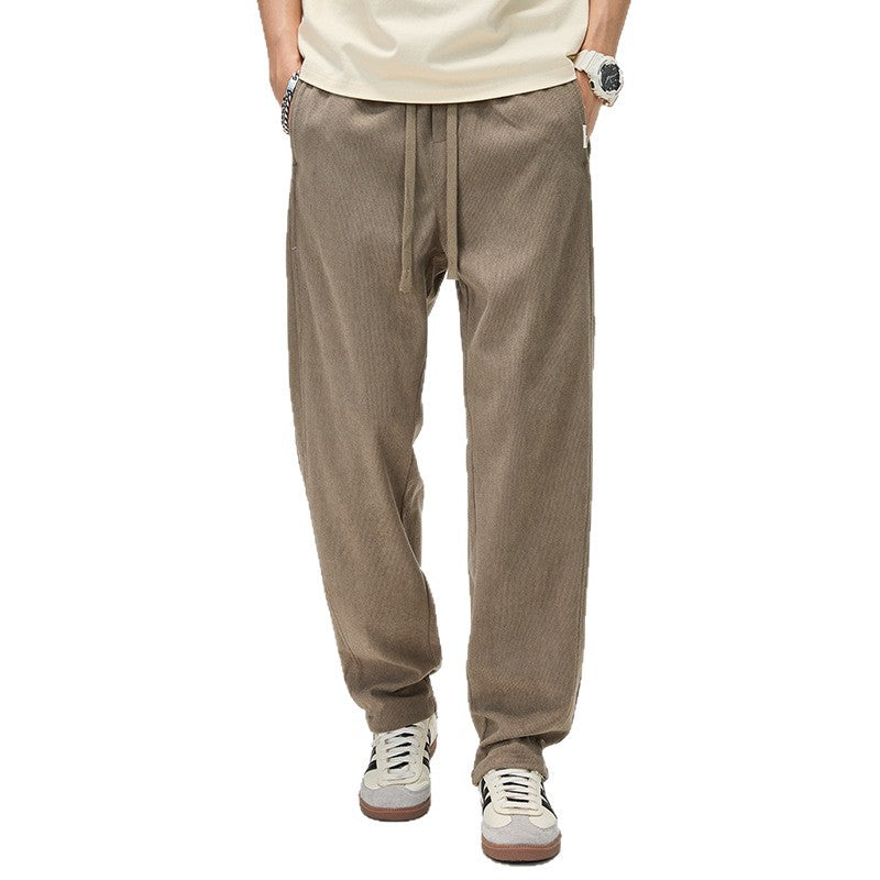 Herren Cordhose mit Kordelzug und geradem Bein Nord Taschen