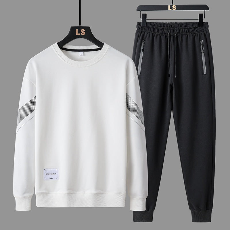 Herren Sportliches Freizeit-Trainingsset aus Sweatshirt & Jogginghose mit Reißverschlusstaschen Nord Taschen
