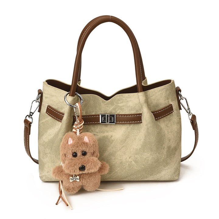 Damen Handtasche im modernen Design mit abnehmbarem Anhänger Nord Taschen