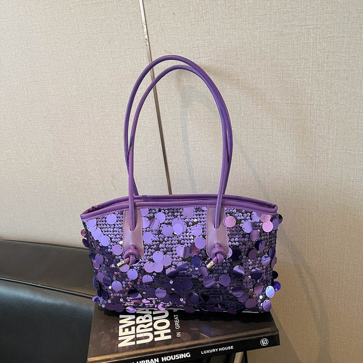 Damen glamouröse Umhängetasche mit funkelndem Pailletten-Design Nord Taschen