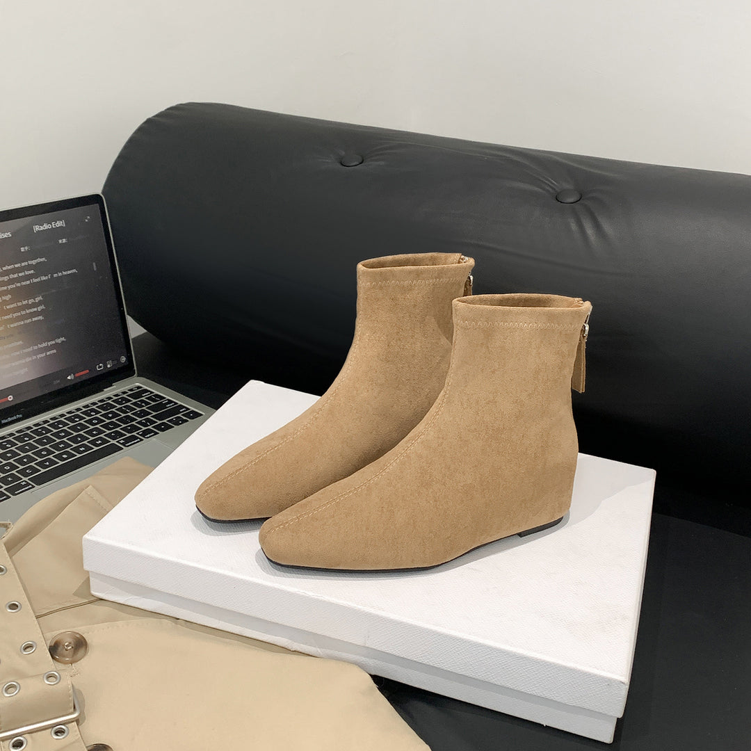 Damen Schlanke Ankle‑Boots mit elastischem Schaft und rückseitigem Reißverschluss Nord Taschen
