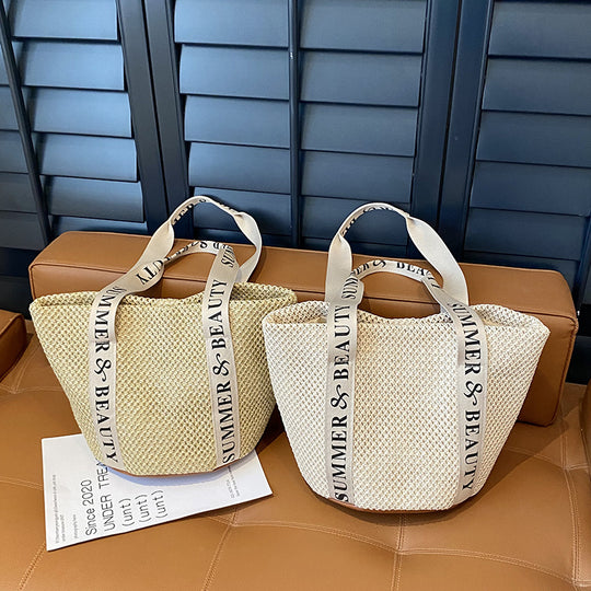 Damen Strandtasche mit praktischen Innentaschen und robustem Trageriemen Nord Taschen