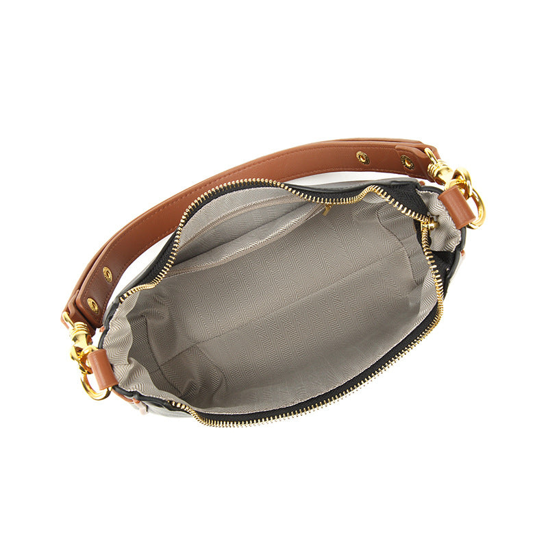 Damen Schultertasche mit hochwertigem Kunstleder und eleganter Struktur Nord Taschen