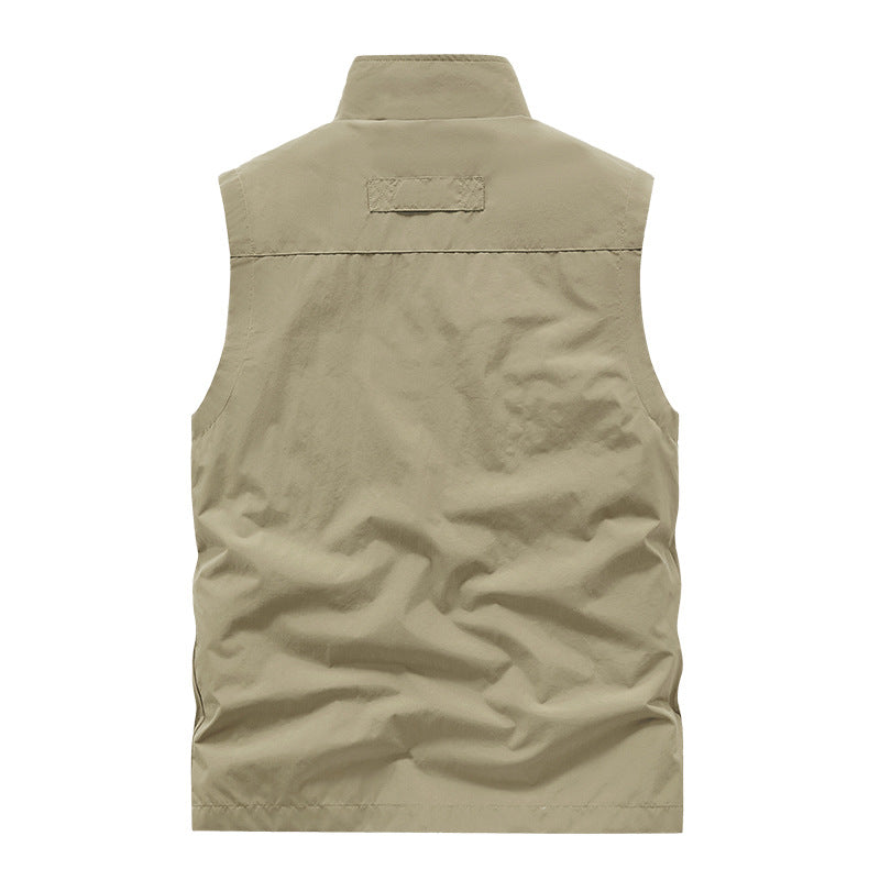 Herren Sportliche Outdoor-Weste mit funktionalen Reißverschlusstaschen Nord Taschen