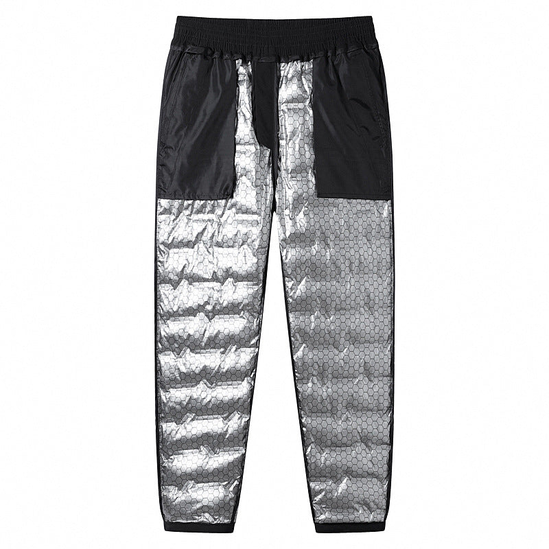 Herren Gepolsterte Thermohose mit Steppung, elastischem Bund und Reißverschlusstaschen Nord Taschen