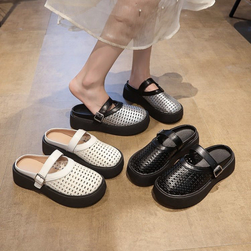Damen Atmungsaktive Clogs mit verstellbarem Riemen