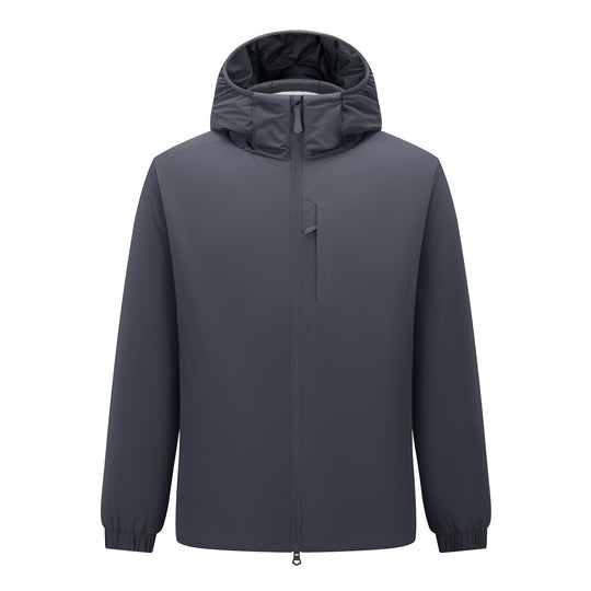 Herren Leichte wasserdichte Softshell-Regenjacke mit Kapuze und versteckter Brusttasche Nord Taschen