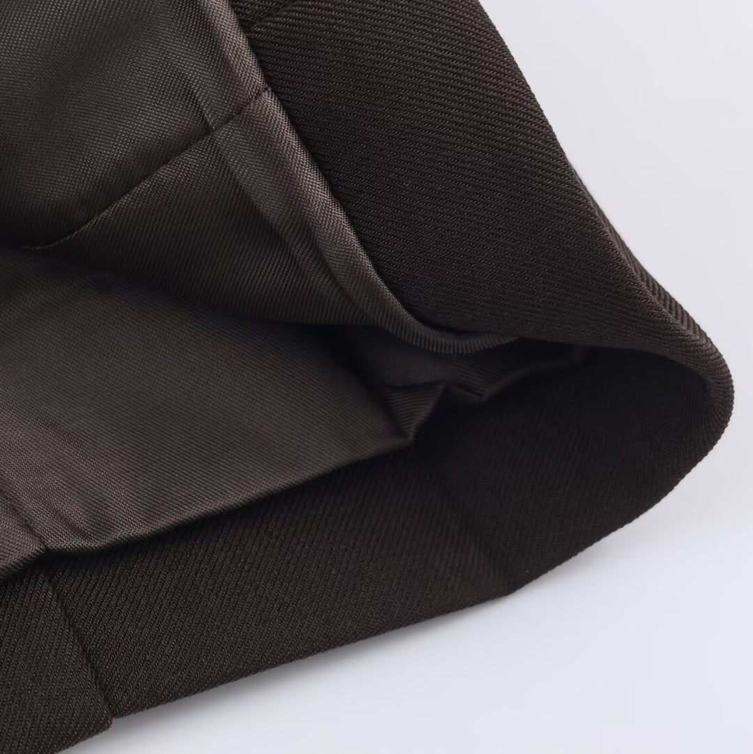 Damen Taillierter Longline-Blazer mit fallendem Revers und Ein-Knopf-Verschluss Nord Taschen