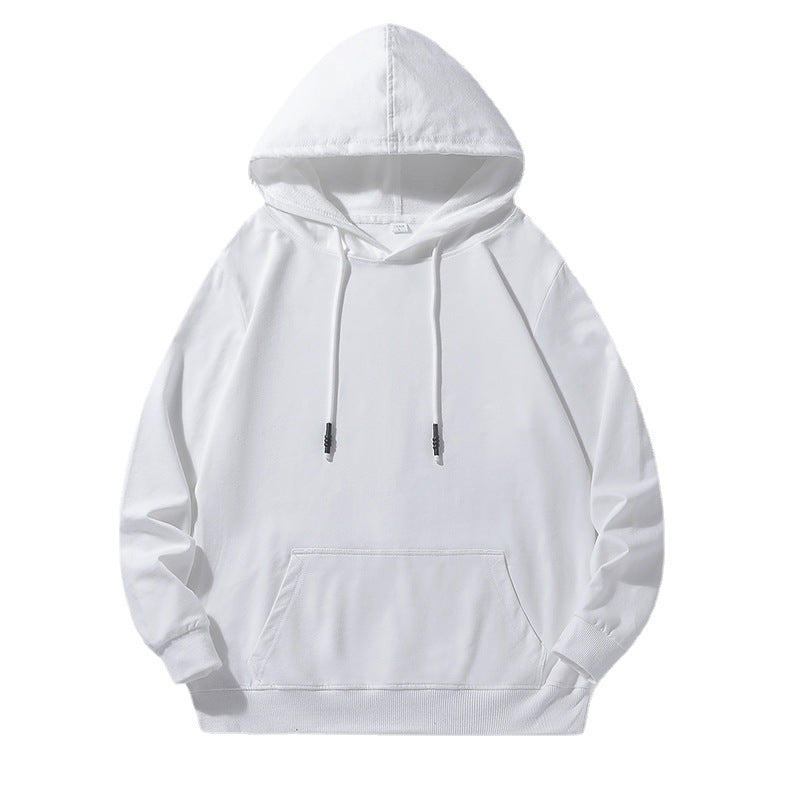Unisex Locker geschnittener Kapuzenpullover aus Baumwollmix mit Kängurutasche und Kordelzug Nord Taschen