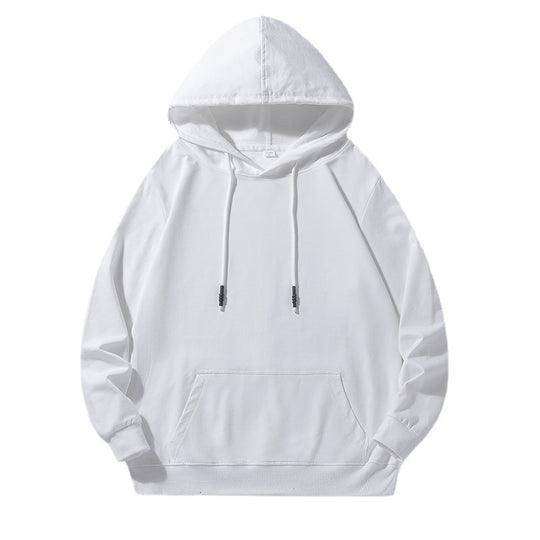 Unisex Locker geschnittener Kapuzenpullover aus Baumwollmix mit Kängurutasche und Kordelzug Nord Taschen