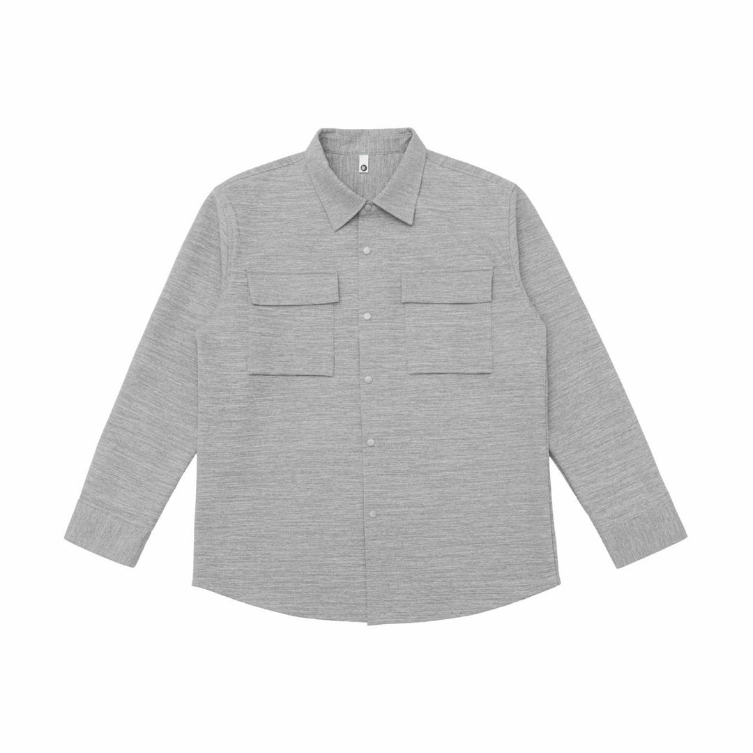 Damen Overshirt-Jacke mit Pattentaschen und verdeckter Druckknopfleiste Nord Taschen