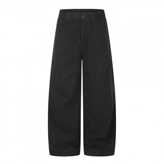 Damen Weite Culotte-Hose mit hohem Bund, elastischem Einsatz und Utility‑Nähten Nord Taschen