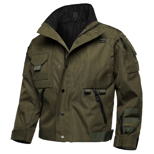 Herren Tactical Field Jacke mit Multi‑Taschen, verstellbaren Bündchen und wasserabweisender Ripstop‑Qualität Nord Taschen