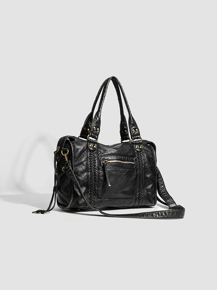 Nord Taschen | Handbag for School Shoulder Strap in Rigid Leather