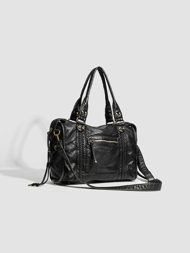 Nord Taschen | Handbag for School Shoulder Strap in Rigid Leather