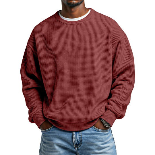 Herren Bequemer Sweatpullover mit Waffelstruktur Nord Taschen