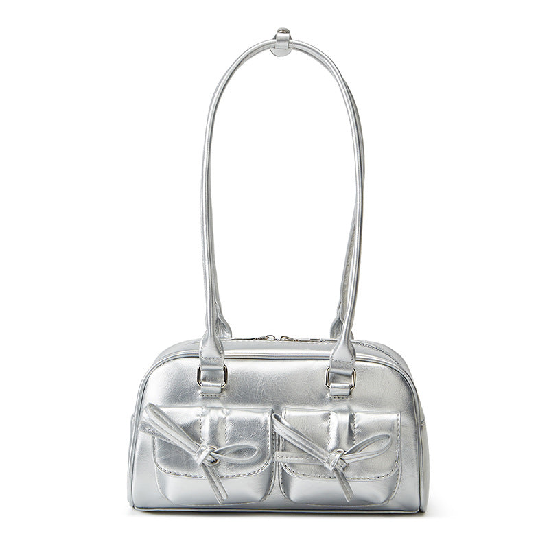 Damen Handtasche mit süßen Knotenapplikationen und praktischem Stauraum Nord Taschen