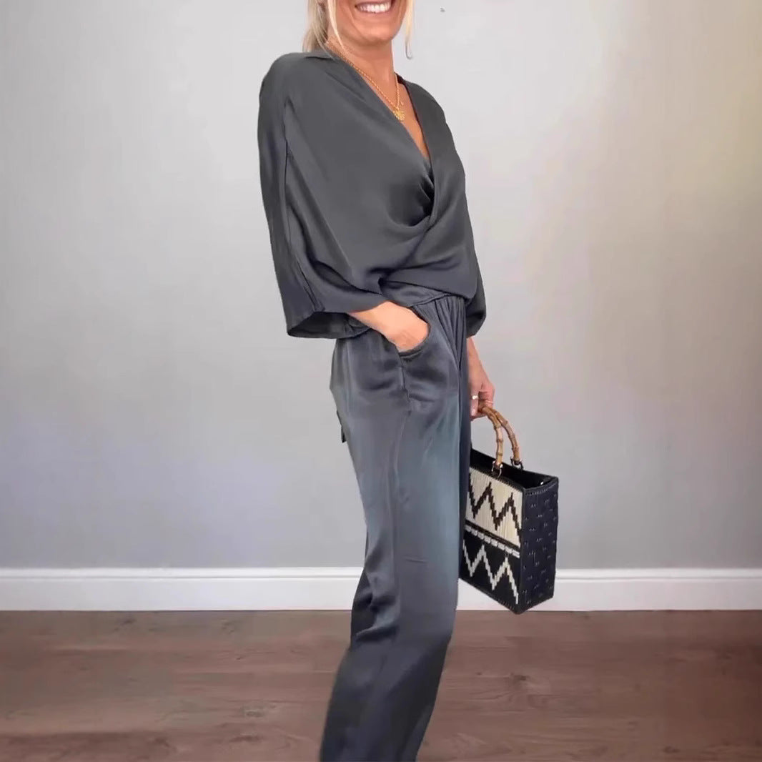 Damen elegantes und bequemes Jumpsuit Set