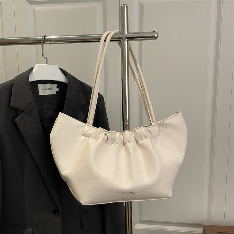 Damen elegante Handtasche mit raffiniertem Falten-Design Nord Taschen