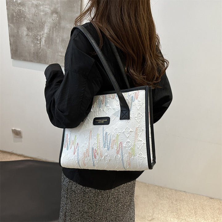 Damen elegante Tragetasche mit stilvollem Muster Nord Taschen
