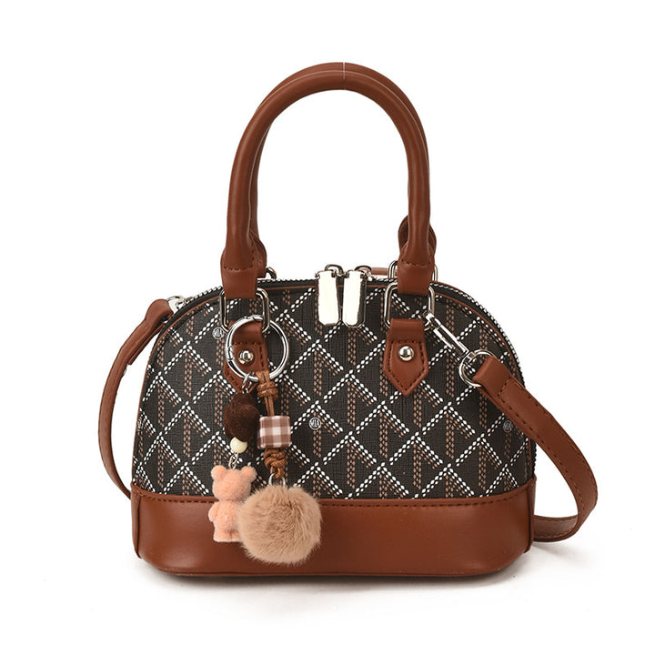 Damen modische Handtasche mit charmantem Anhänger Nord Taschen