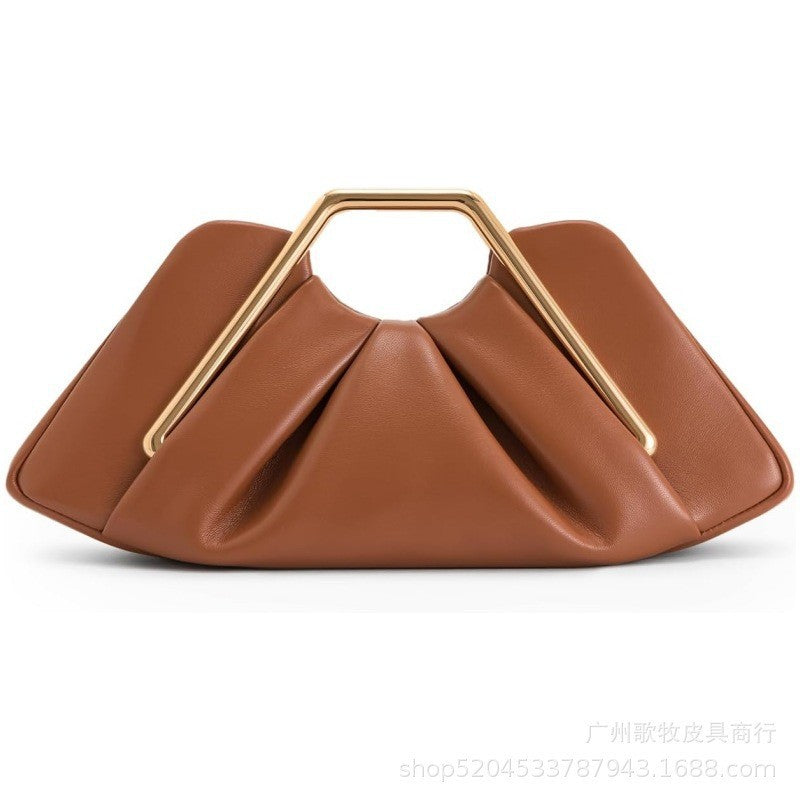Damen Designer Clutch mit innovativem Drapé Nord Taschen