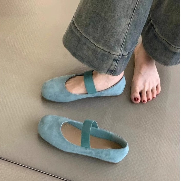 Damen Ballerinas mit komfortablem Riemen und weichem Obermaterial