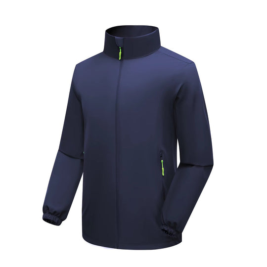 Herren Leichte Softshell‑Regenjacke mit hohem Stehkragen und winddichter Mikrofaserschale Nord Taschen