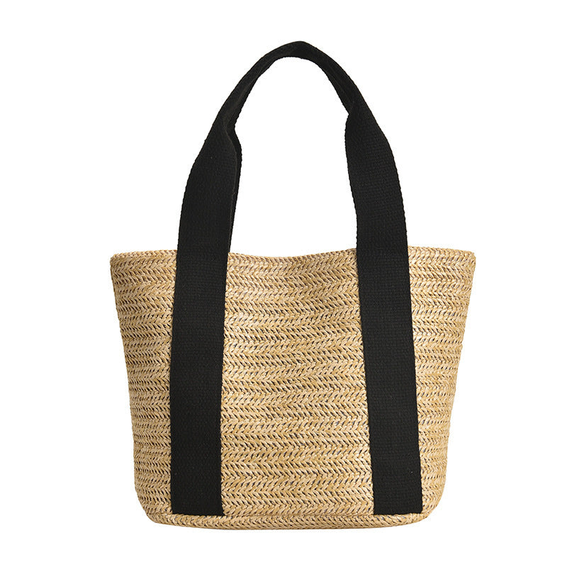 Damen praktische und stilvolle Strohtasche Nord Taschen