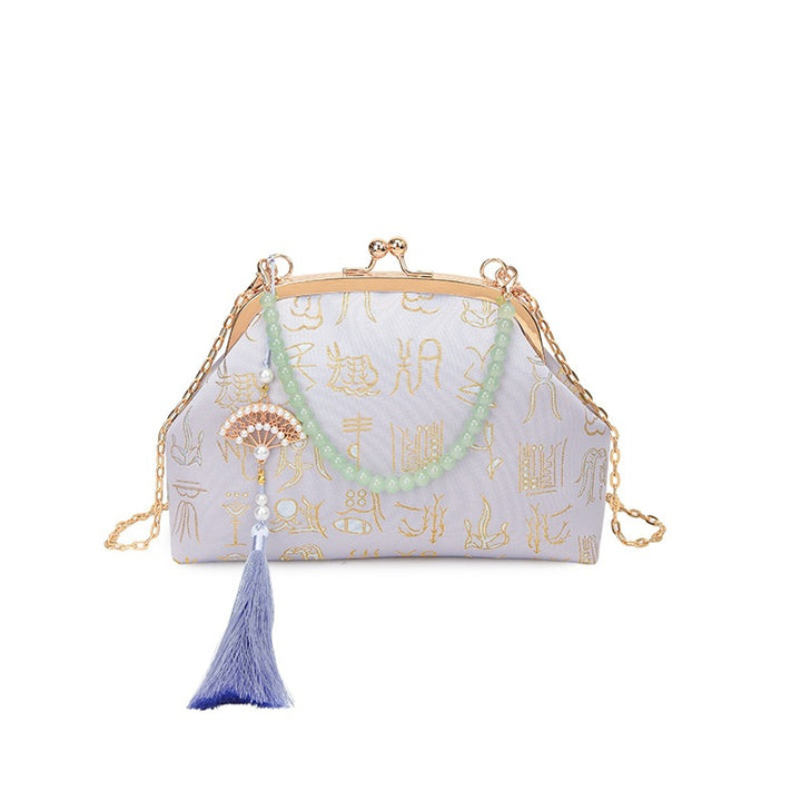 Damen elegante Clutch mit einzigartigem Anhänger Nord Taschen