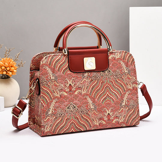 Damen strukturiertes Shopper-Tasche mit verspieltem Design Nord Taschen