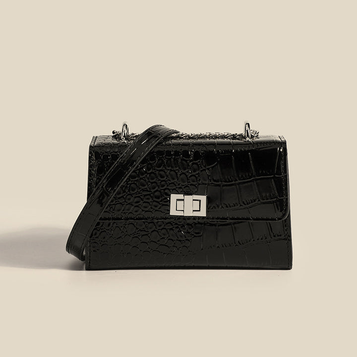 Damen Umhängetasche im eleganten Kroko-Look mit strukturiertem Design Nord Taschen