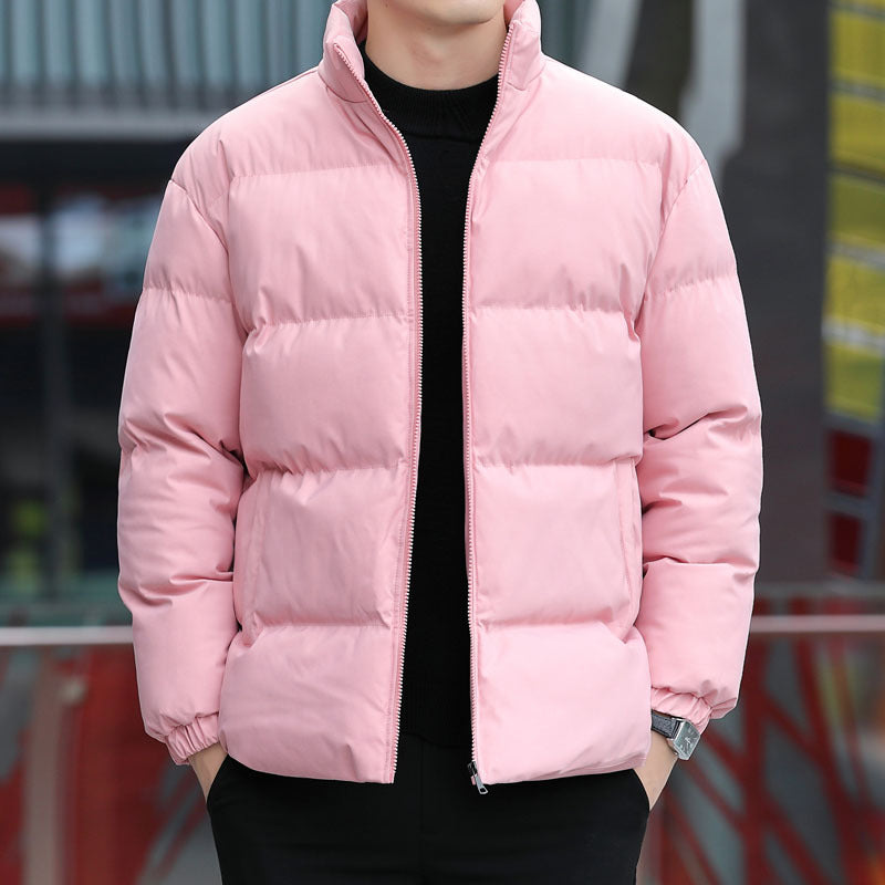 Herren Kurz geschnittene gesteppte Thermojacke mit Stehkragen, Zwei‑Wege Reißverschluss und elastischen Bündchen Nord Taschen