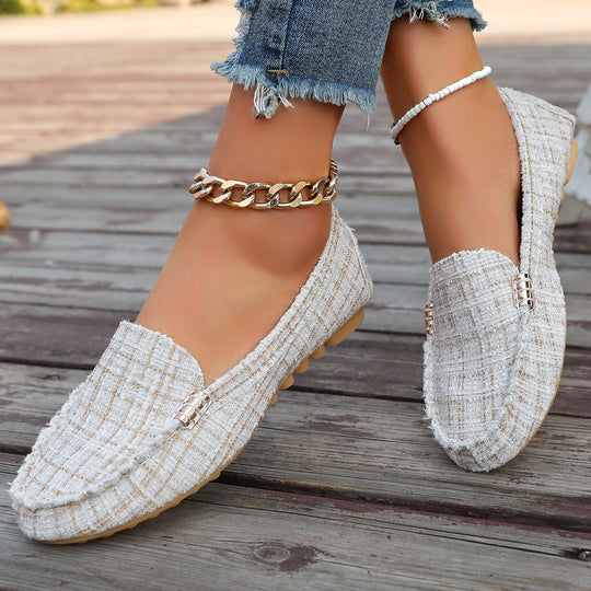 Damen Mokassin-Schuhe mit Leopardenmuster und exklusiven Verzierungen Nord Taschen