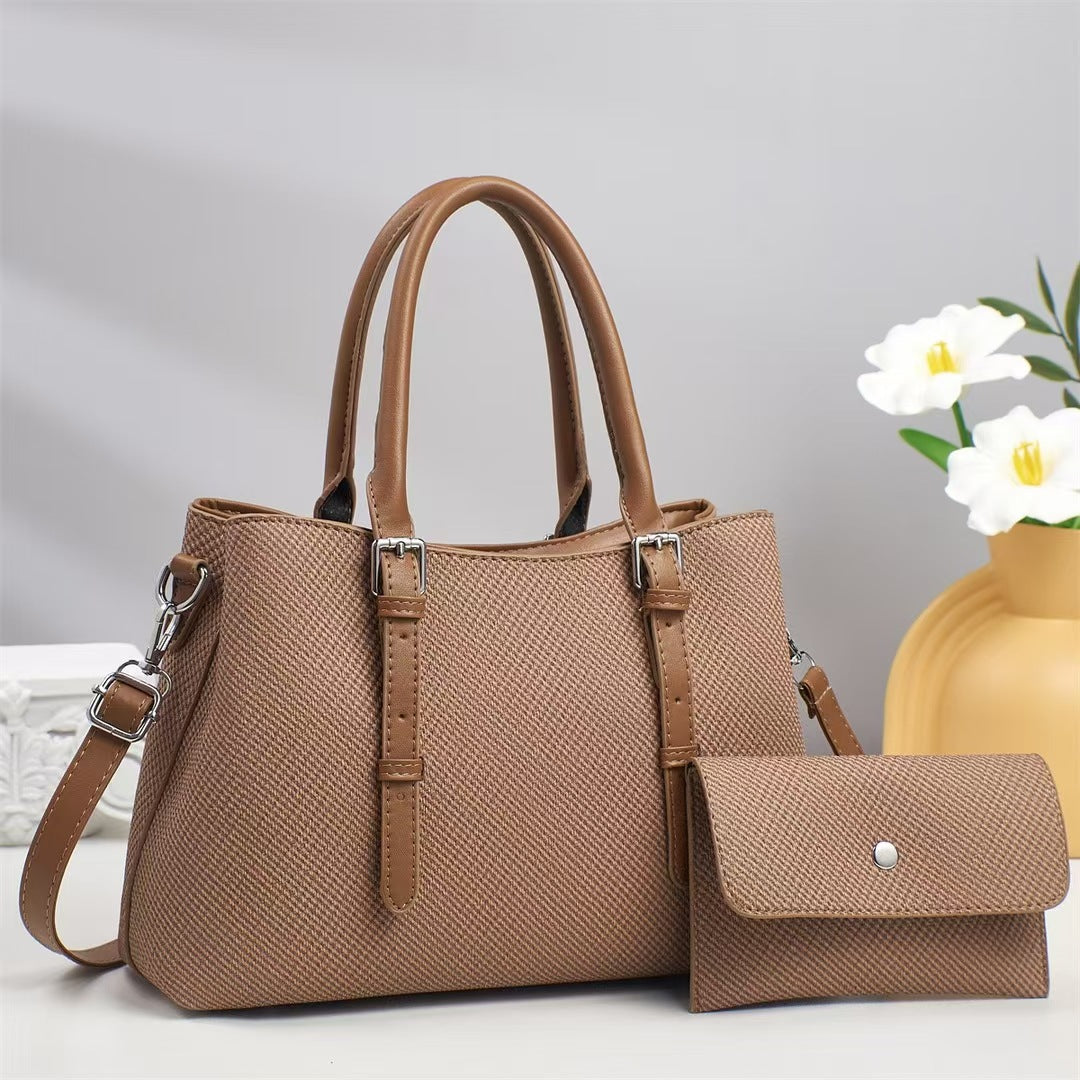 Damen stilvolle Handtasche mit abnehmbarer Clutch Nord Taschen