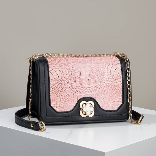 Damen Umhängetasche mit Croco-Prägung von Nord Taschen