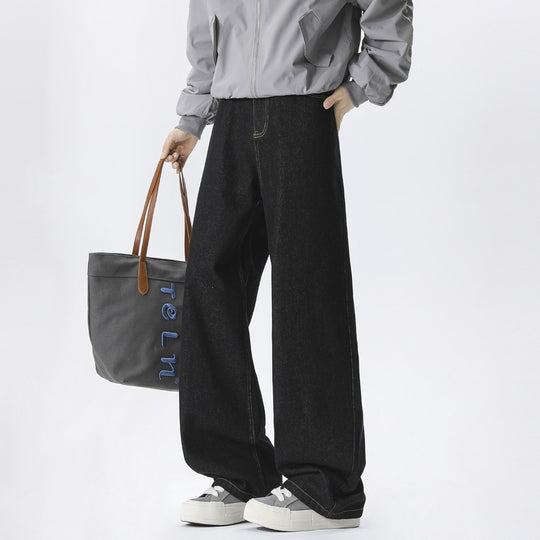 Herren Baggy-Jeans im Ultraweiten Denim-Schnitt mit hoher Leibhöhe & Deep‑Cuff-Optik Nord Taschen