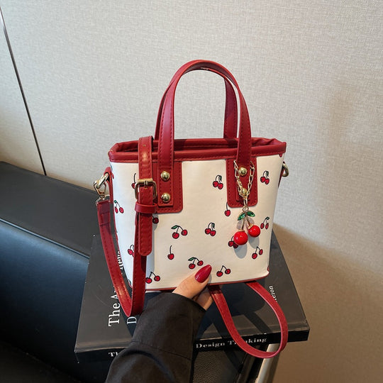 Damen verspielte Mini-Tasche mit lustigem Kirschmotiv Nord Taschen
