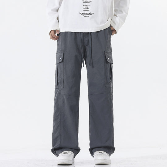 Herren Oversize-Cargohose im Utility-Stil mit Tunnelzugbund und großen Klappentaschen Nord Taschen