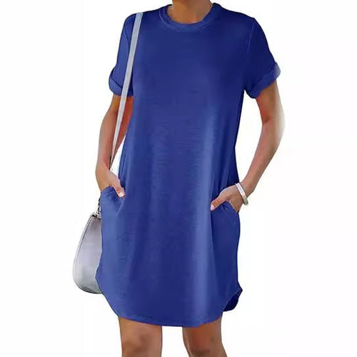 Damen Casual Kleid mit praktischen Taschen