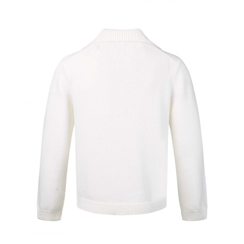 Herren Feinstrickpullover mit V-Ausschnitt und umgelegtem Hemdkragen Nord Taschen