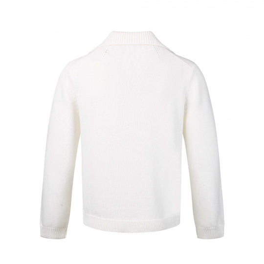 Herren Feinstrickpullover mit V-Ausschnitt und umgelegtem Hemdkragen Nord Taschen