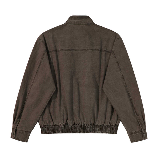 Herren Kurz geschnittener Utility‑Blouson mit hohem Stehkragen, Reißverschluss und elastischem Saum Nord Taschen
